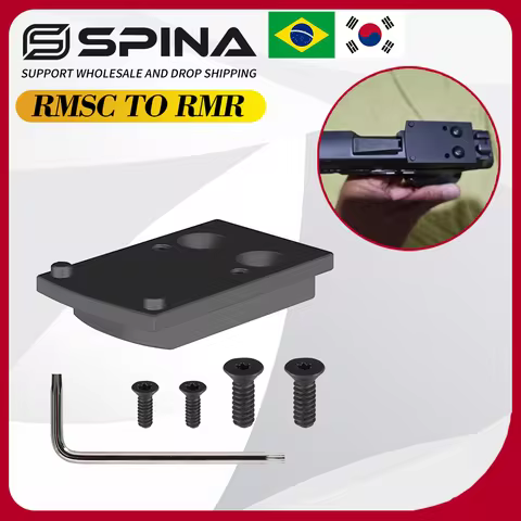 SPINA OPTICS RMSC-to-HS407C/507C Red Dot Adapter Plate for Glock 48 MOS/43X & P365X/XL - Low-Profile