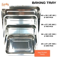 Nampan Stainless Steel / Nampan Baki Stainless Steel / Nampan Kotak Stainless Steel