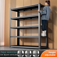 【Load 600KG】Adjustable Height Steel Rack Boltless Rack 5 Layer Heavy Duty Stante Organizer Warehouse