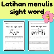 [60-4] Latihan menulis sight word | sight word writing worksheet (4/11)