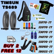 🎁Free Gift  Buy2 Free12 tahun2023🎁TIMSUN Higp Grip TYRE Tubeless TS689 110/70-17 120/70-17 150/70-17 160/60-17 180/55-17