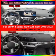 Car Dashboard Cover For BMW 3 Series G20 G28 G21 2019 2020 2021 2022 Auto Mat Pad Inter Accessories