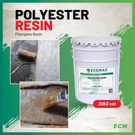 POLYESTER RESIN FIBERGLASS (20KG) FIBER RESIN / GAM FIBER / FRP REPAIR