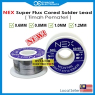 0.6MM / 0.8MM / 1.0mm / 1.2MM NEX Solder Lead Solder Wire [Timah Pemateri]