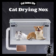 READY STOCK-Pet Dryer Pet Hair Dryer Pet Atomizing Box Oxygen Folding Breathable Cat Cage  Special O