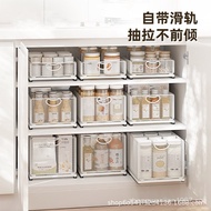 Pull-out Storage Basket Kitchen Snack Rack Cabinet Cabinet Layered Drawer Finishing Box Pull-out Bas