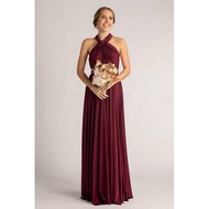LONG WRAPPED BRIDESMAID DRESS | Bridesmaid Dress Bridesmaid Uniform | Multiway Premium Dress | Conve