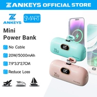 Z ANKEYS Mini 5000mAh Power Bank Fast Charging Capsule Lipstick Small MINI Portable Charger Powerban