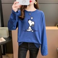 [AMYGO] Baju T Shirt Perempuan Lengan Panjang Women Long Sleeve Wanita Murah Baju T Shirt Perempuan Lengan Panjang T-shi