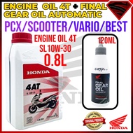 100 ORIGINAL HONDA SCOOTER ENGINE OIL 4T 4AT 10W30  GEAR OIL HONDA  ENGINE CLEANER