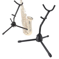 ppco-SG Sturdy Tenor Saxophone Holder  Foldable Alto Sax Stand with Adjustable Lower Metal Rack for 