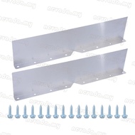 Nevʚ ɞ 2Pcs Rain Gutter Valley Roofing Gutter Guard Gutter Valley Splash Guards