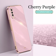 Ốp điện thoại cho Vivo Y20 y20s y12s y11s y17 Y3 y3s Y15 Y50 vỏ 6D mạ silicon mềm vỏ lưng chống sốc