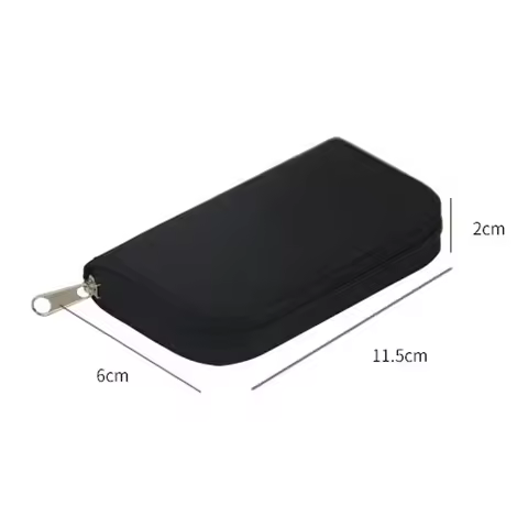 Memory Card Collect Bag SD Card Carrying Case Holder Wallet with 22 Slots for CF/SD/Micro SD/SDHC/MS