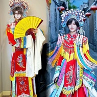 Peking Opera Drama Costume Multicolored Stage Performance Costume Drunk Golden Branch Queen Royal Co