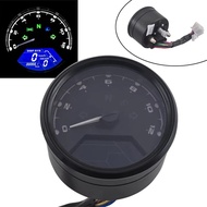 Motorcycle Universal LCD Digital Tachometer Speedometer Odometer Waterproof Gauge for Cafe Racer 2 -