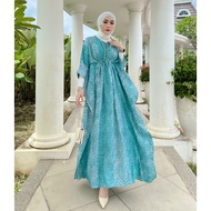 kaftan siera silk sutra shalda batik/kaftan/fashion dewasa/elegan/formal