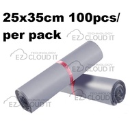 25x35cmx100pcs Flyer Courier Bag Parcel Beg Kurier Flyer Packaging Plastic Bag Poslaju dhl j&t natio