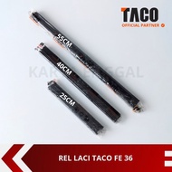TACO Double Track Full Extension Drawer Rail 36 - 25cm 40cm 55cm