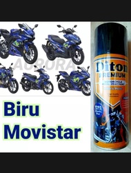 Pylox Pilox Diton Premium Atlantis Blue 9295 Biru Movistar Metalik Metalicc 400ml Pilok Cat motor mo