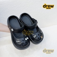 Women's new Mary Jane thick-soled sandals Crocs lightweight and comfortable outdoor beach slippers
