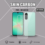 Carbon Skin Samsung A26 Samsung A36 5G Samsung A56 5G Anti-scratch Garskin Back Protector Samsung A2