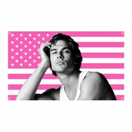 Ian Somerhalder Pink American Vampires Poster Damon Salvatorea Tapestry Funny Meme Flag Wall Decor,H