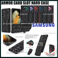Samsung Galaxy A14 A24 A34 A54 Armor Card Slot Shock Proof Camera Protect Case