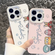 Casing iPhone 11 12 13 14 15 16 17 Pro Max SpongeBob SquarePants Suitable  Case For iPhone 13PM,16PM