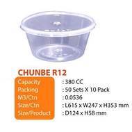 Round Container R12 (50set±) Round Microwave Container / Food Container With Lid / PP Disposable Con