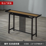 【TikTok】#Chinese Style Entrance Table Home Side View Antique Simple Small Strip Table Altar High-End Narrow Shelf Cabine