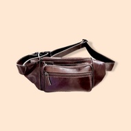 100% Genuine Cow Leather Waist Bag - Polos Kickers ADI781