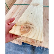 Pine Wood Plank Thin, Kayu Pine Papan Nipis, Carft &amp; DIY, 3mm x140mm x4ft, 10pcs