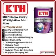 KTH High Gloss Paint 5953 5 Litre (Cat Kilat Alas Kayu/Besi)