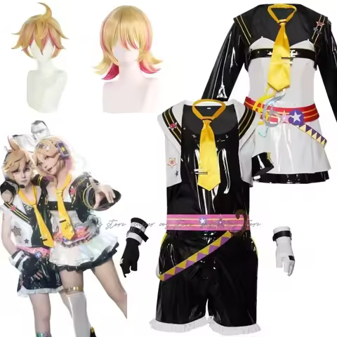 Muse Dash Rin Len Cosplay Costumes Cute Party Suit Game Clothing Halloween Carnival Uniforms Custom 