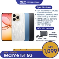 [PRE ORDER] Realme 15T 5G (8GB/12GB+256GB) Smartphone - Original 1 Year Warranty by Realme Malaysia