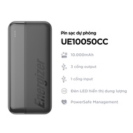 Pin sạc dự phòng Energizer 10000mAh/ 3.7V - 3 cổng sạc tiện lợi tích hợp sạc nhanh hai chiều