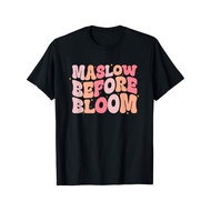 Maslow Lelaki di Hadapan Bunga T-Shirt Psikologi - Hirasiti Keperluan Abraham Maslow T-Shirt Grafik,