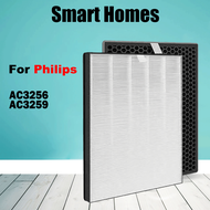 FY3432 FY3433ตัวกรองเครื่องฟอกอากาศ H13 HEPA และคาร์บอนที่ใช้งานสำหรับ AC3256 PhilipsAC3259