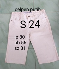 kode:S24/PL celana pendek jeans cewek/celana cewek second/celana pendek/pakaian cewek/thrift celana