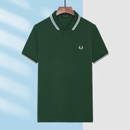 Fred Perry [รุ่นดั้งเดิมจากต่างประเทศ] เสื้อโปโล Lapel ผู้ชายมีคุณภาพ