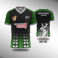 BAJU PON PAPUA XX 2021 PEKAN OLAHRAGA NASIONAL 2021 JERSEY KONTINGEN JATIM JAWA TIMUR PON XX 2021