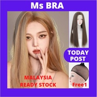 READY STOCK* 010 Long Straight Hair Hairstyles Heat Resistant Synthetic Anime Cosplay Wigst长直发假发全套