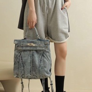 Backpack Denim Backpack Backpack Commuter Shoulder Bag Fashion Bag