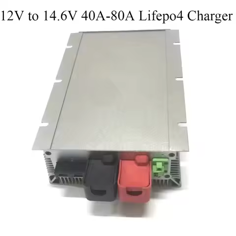 12V to 14.6V 40A-80A Lifepo4 Charger 10V-16V Battery Charger RVs Boat Car Dual Battery System for Li
