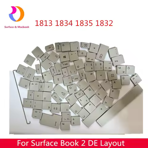 Keyboard Cap For Surface Book 2 1834 1835 1813 Key Cap GR DE 13.5 15inch