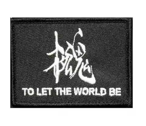 Metal Gear Solid Fox Hound patches Let The World Be Glow in the dark patch hook &loop Embroidered ta