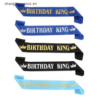 # zhangjin # Birthday King Sash for Men Boy Happy 16th 18th 20th 30th Birthday Party Decor .
