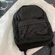 Issey Miyake Miyake's Same Japanese Silicone Rhombus Backpack For Women 2023 New Niche Design School Bag For Men Large Capacity Backpack