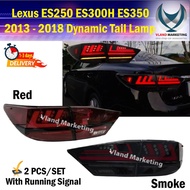 Lexus ES250 ES300H ES350 2013 - 2018 Dynamic Tail Lamp With Signal Running